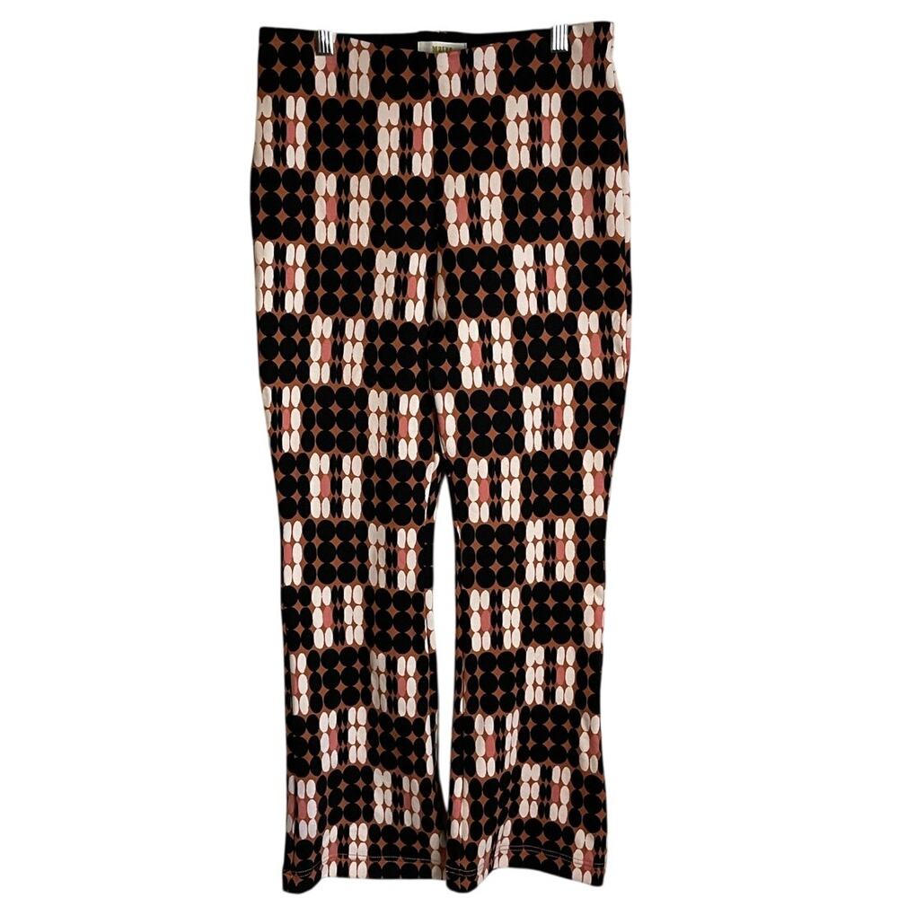 Maeve by Anthropologie The Margot Pants Sz XS Cropped Kick Flare Geometric Retro
